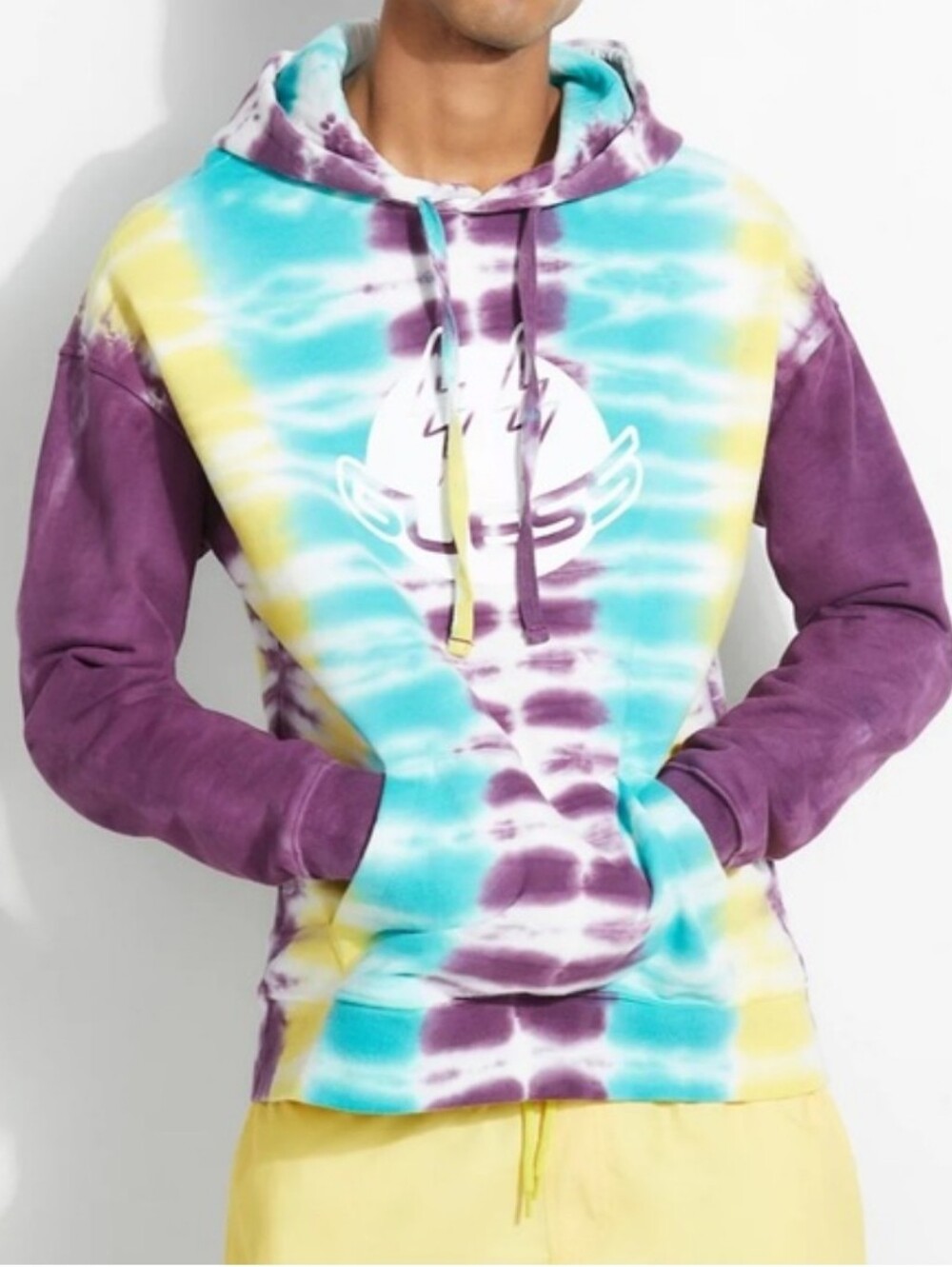 Guess & J.Balvin Collaboration For "Colores" Album Tie-Dye Hoodie Unisex